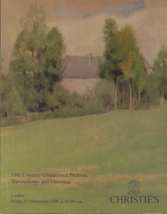 Christies November 1995 19th Century Continental Pictures, Watercolours, Drawing