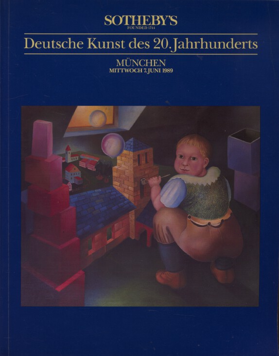 Sothebys June 1989 20th Century German Art