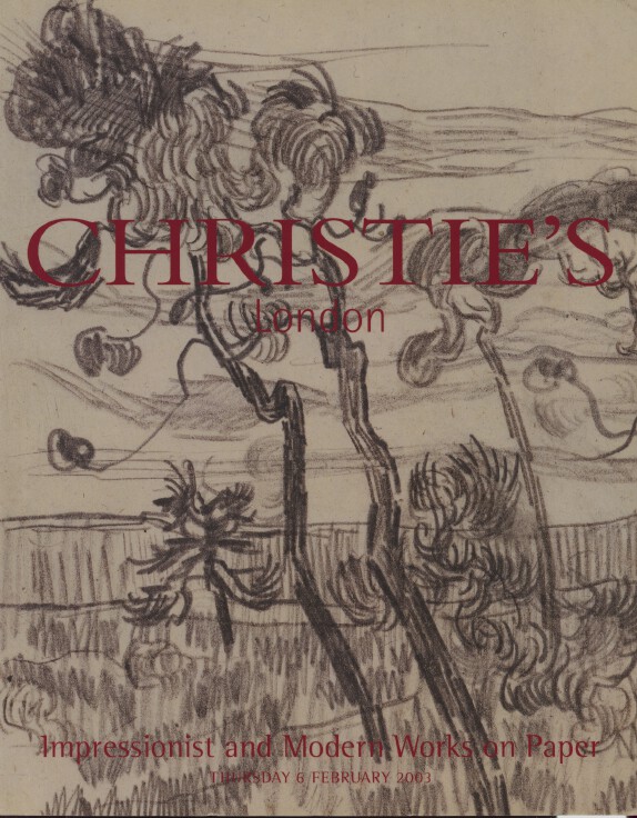 Christies February 2003 Impressionist and Modern Works on Paper