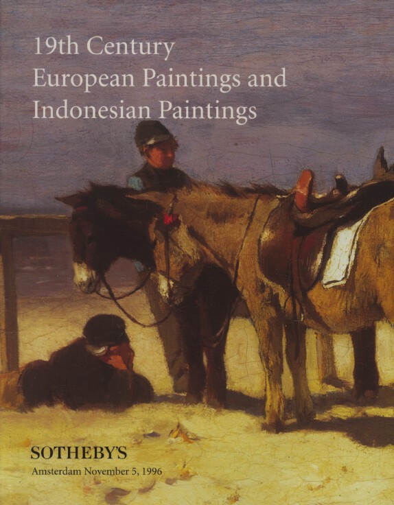 Sothebys November 1996 19th Century European Paintings and Indonesian Paintings