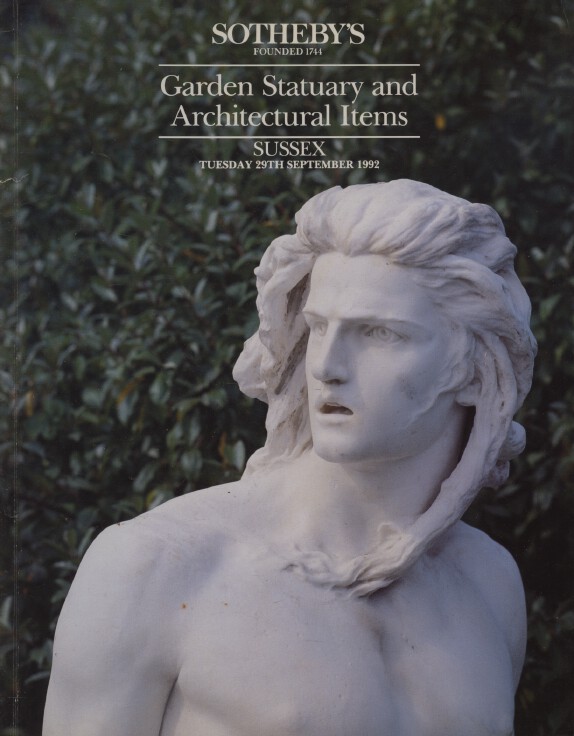 Sothebys September 1992 Garden Statuary and Architectural Items - Click Image to Close