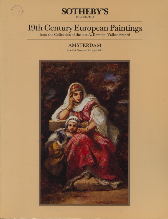 Sothebys April 1987 19th Century European Paintings A. Kersten Collection (Digit