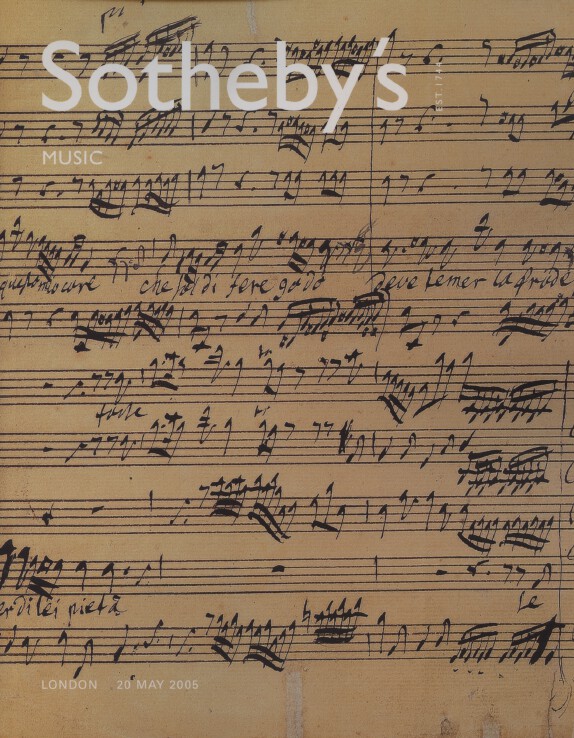 Sothebys May 2005 Music - Click Image to Close