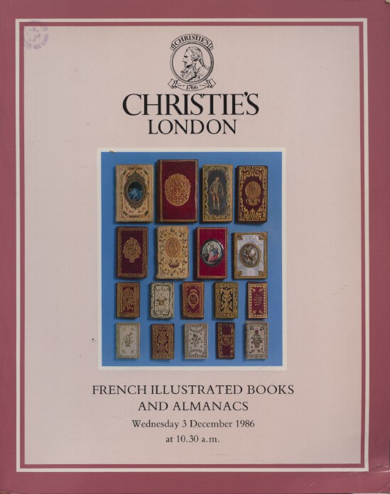Christies December 1986 French Illustrated Books and Almanacs