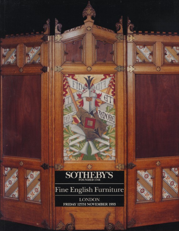 Sothebys November 1993 Fine English Furniture