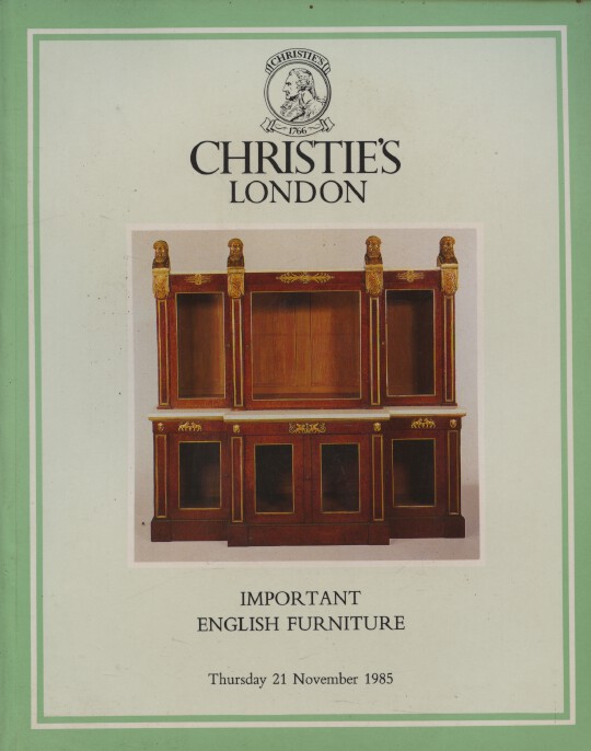 Christies November 1985 Important English Furniture
