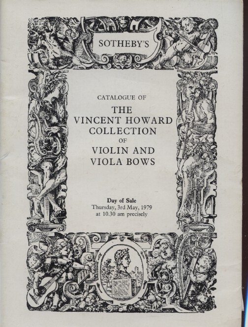 Sothebys May 1979 The Vincent Howard Collection of Violin and Viola Bows