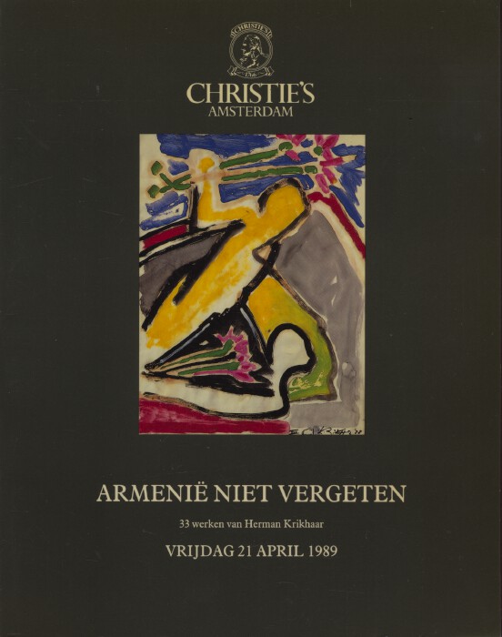 Christies April 1989 Remeber Armenia - Works by Herman Krikhaar
