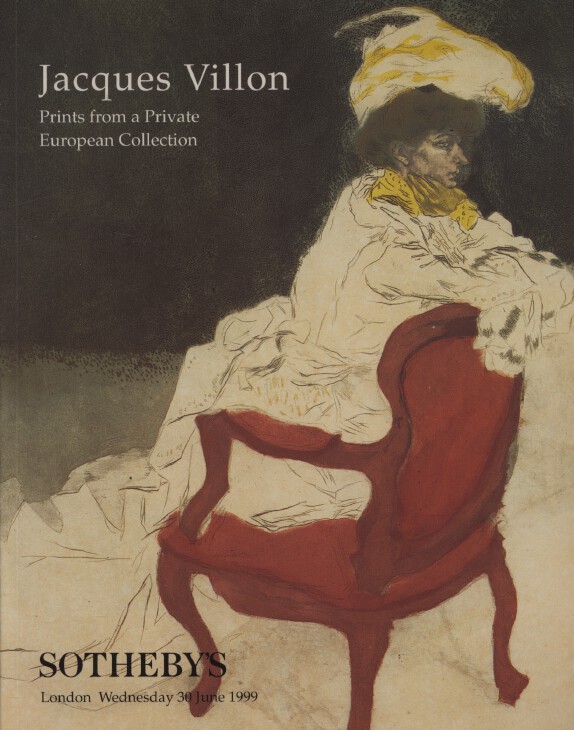 Sothebys June 1999 Jacques Villon Prints from a Private European Collection