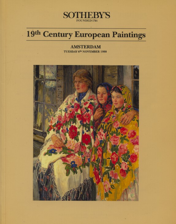 Sothebys November 1990 19th Century European Paintings