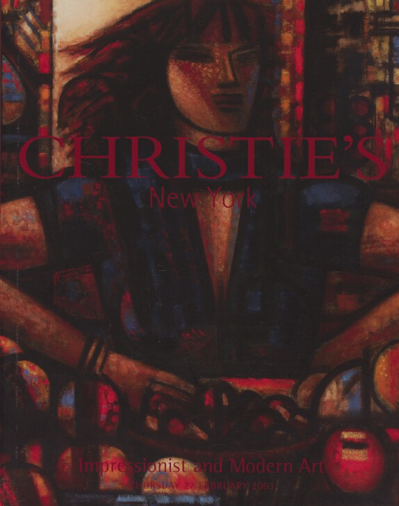Christies February 2003 Impressionist and Modern Art