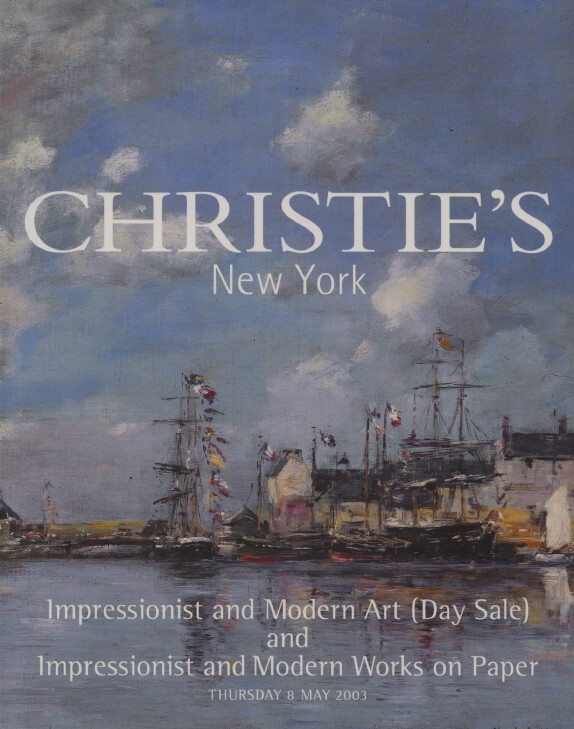 Christies May 2003 Impressionist and Modern Art and Works on Paper