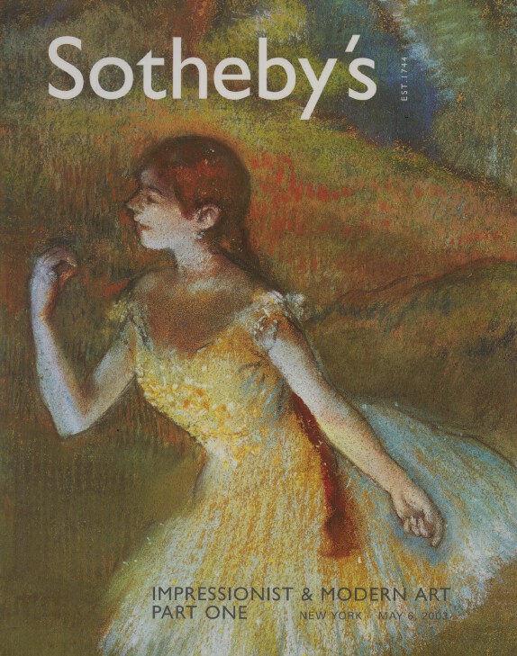 Sothebys May 2003 Impressionist & Modern Art Part One