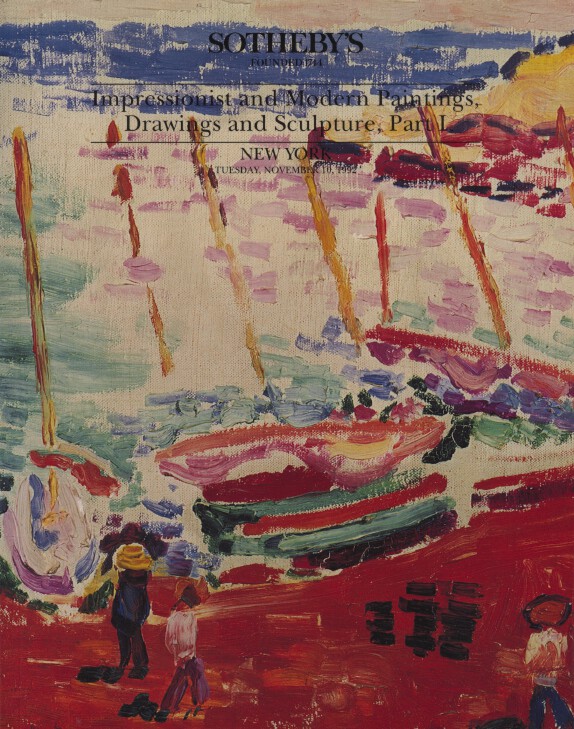Sothebys November 1992 Impressionist & Modern Paintings Drawings & Sculpture