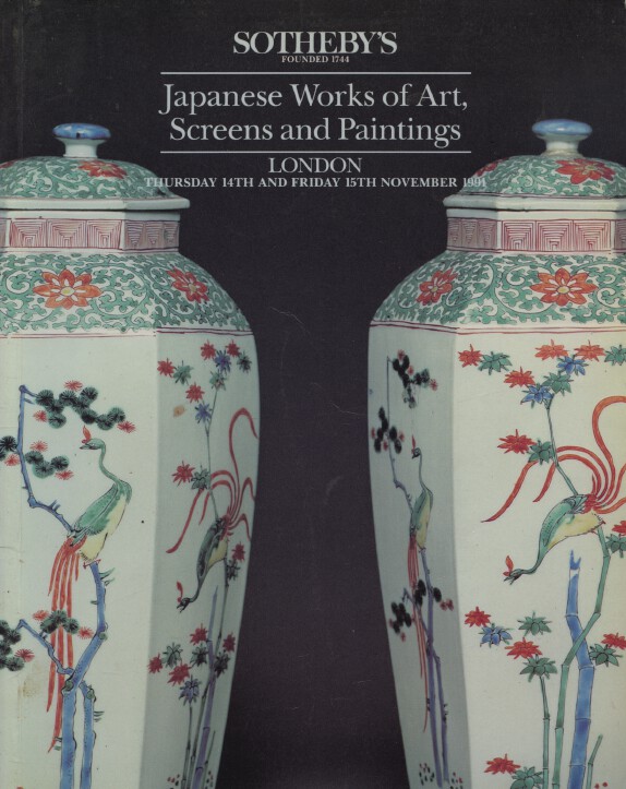 Sothebys November 1991 Japanese Works of Art, Screens and Paintings