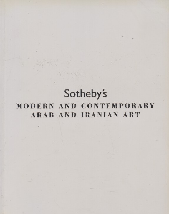 Sothebys October 2007 Modern and Contemporary Arab and Iranian Art