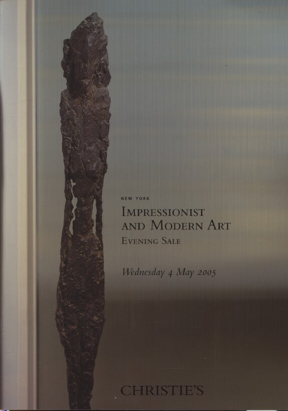 Christies May 2005 Impressionist and Modern Art Evening Sale