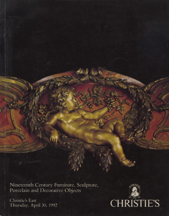 Christies April 1992 19th C Furniture, Sculpture, Porcelain, Decorative Objects