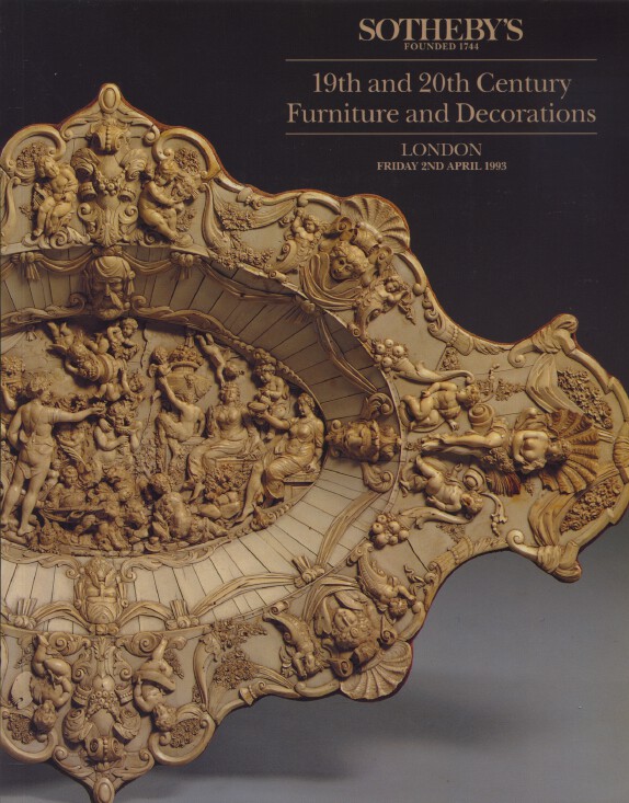 Sothebys April 1993 19th & 20th Century Furniture, and Decorations