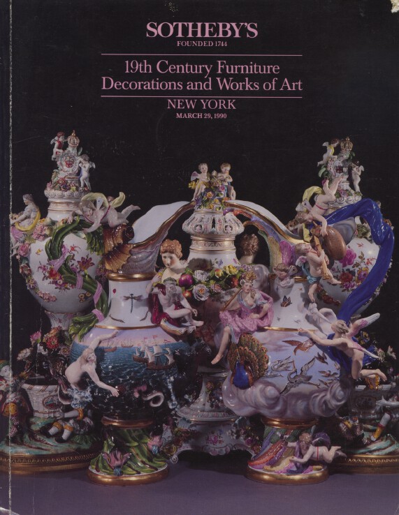 Sothebys March 1990 19th Century Furniture, Decorations & Works of Art