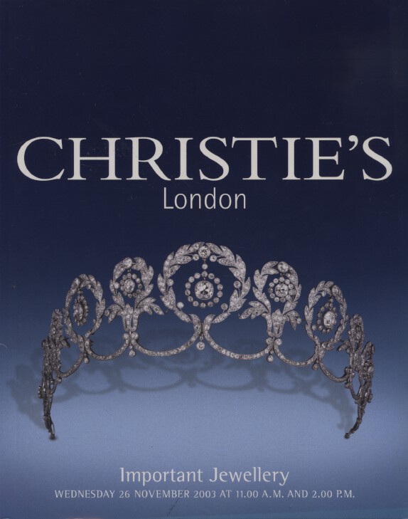 Christies November 2003 Important Jewellery