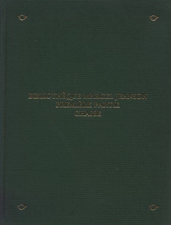 Sothebys 1987 Library of Marcel Jeanson - Chasse