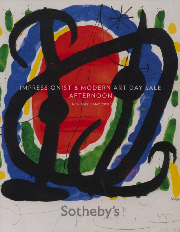 Sothebys May 2008 Impressionist & Modern Art Day Sale Afternoon