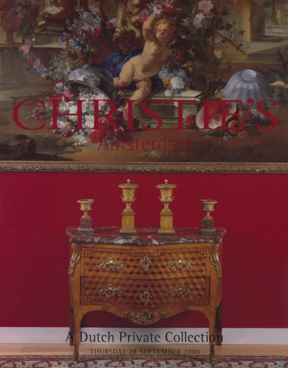 Christies Sep 2000 A Dutch Private Collection, Furniture, Silver, WoA, Paintings