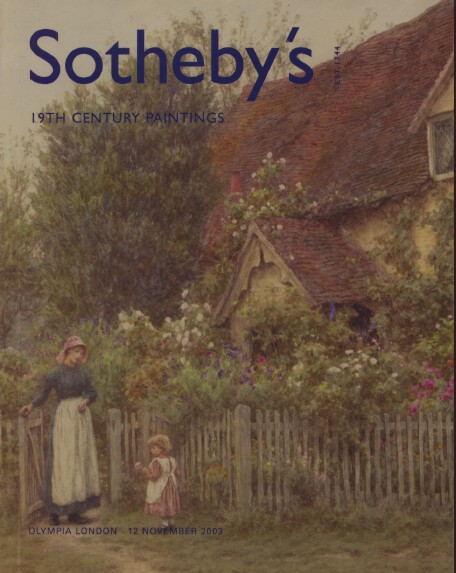 Sothebys November 2003 19th Century Paintings