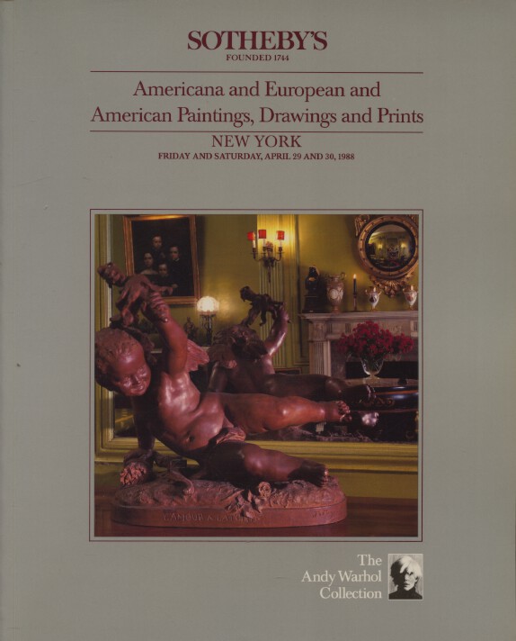 Sothebys April 1988 Americana & European & American Paintings, Drawings & Prints