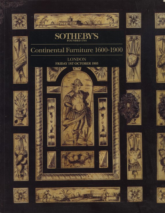 Sothebys October 1993 Continental Furniture 1600-1900