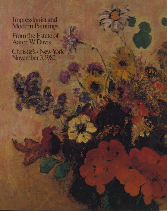 Christies November 1982 Impressionist & Modern Paintings Estate of Aaron W Davis