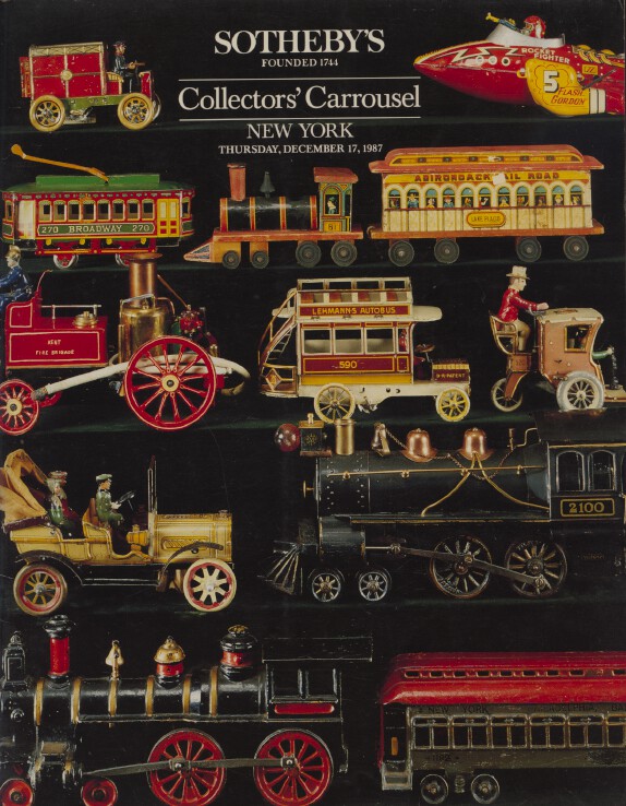 Sothebys Dec 1987 Collectors' Carrousel inc. Dolls, Animated & Comic Art etc.