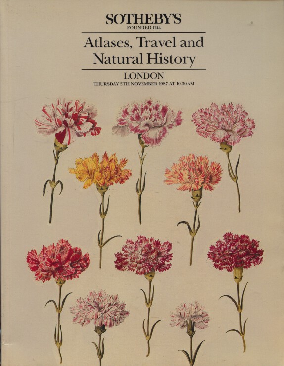 Sothebys November 1987 Atlases, Travel and Natural History