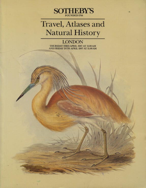Sothebys April 1987 Travel, Atlases and Natural History