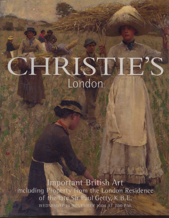 Christies November 2004 Important British Art inc. property of Sir Paul Getty
