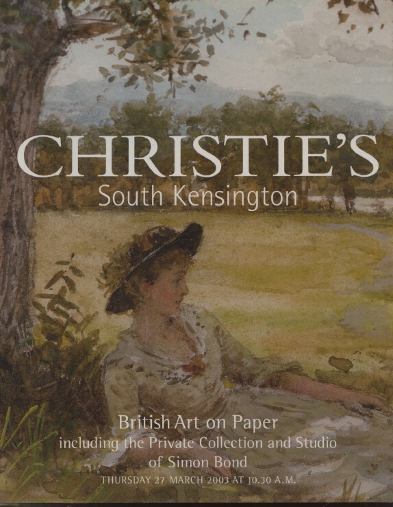 Christies March 2003 British Art on Paper inc. Private Collection of Simon Bond