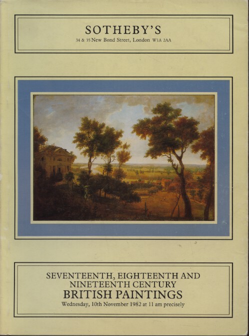 Sothebys November 1982 17th, 18th & 19th Century British Paintings