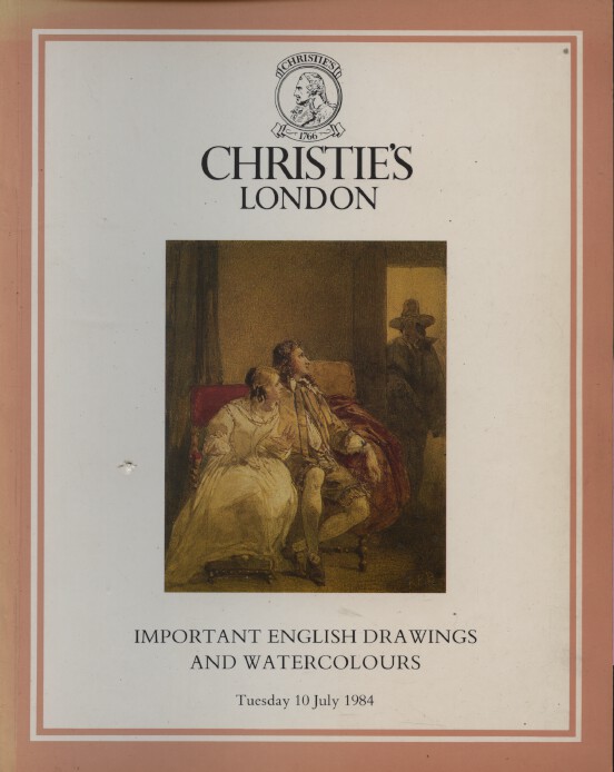 Christies July 1984 Important English Drawings and Watercolours (Digital only)