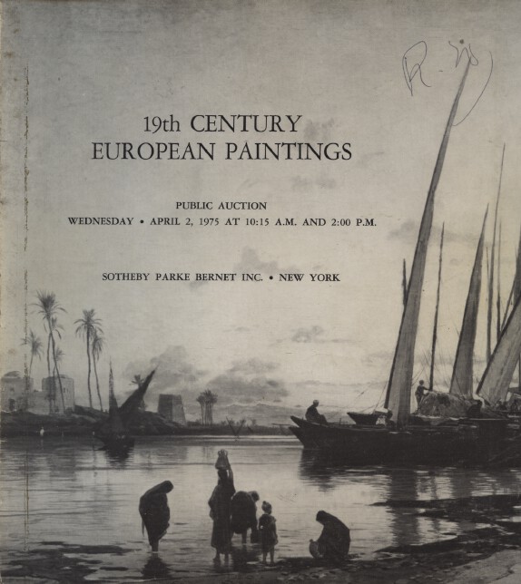 Sothebys April 1975 19th Century European Paintings