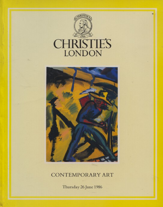 Christies June 1986 Contemporary Art - Click Image to Close