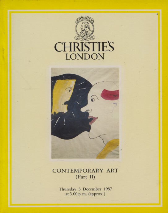 Christies December 1987 Contemporary Art (Part II) - Click Image to Close