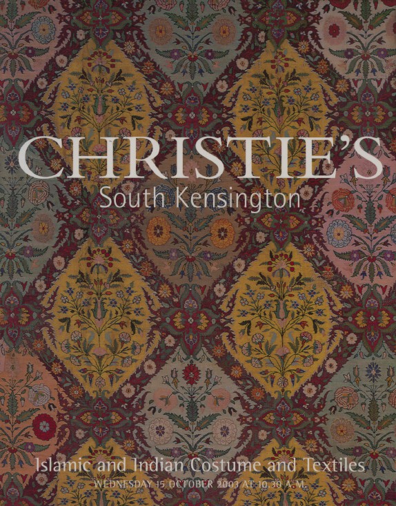 Christies October 2003 Islamic and Indian Costume and Textiles