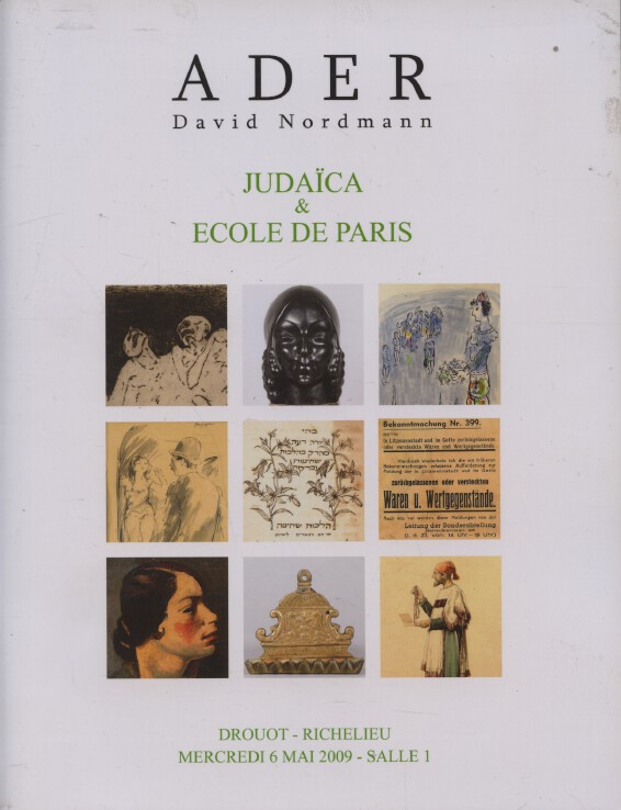 Ader May 2009 Judaica & School of Paris - Click Image to Close