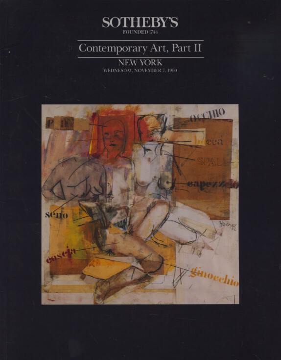 Sothebys November 1990 Contemporary Art, Part II