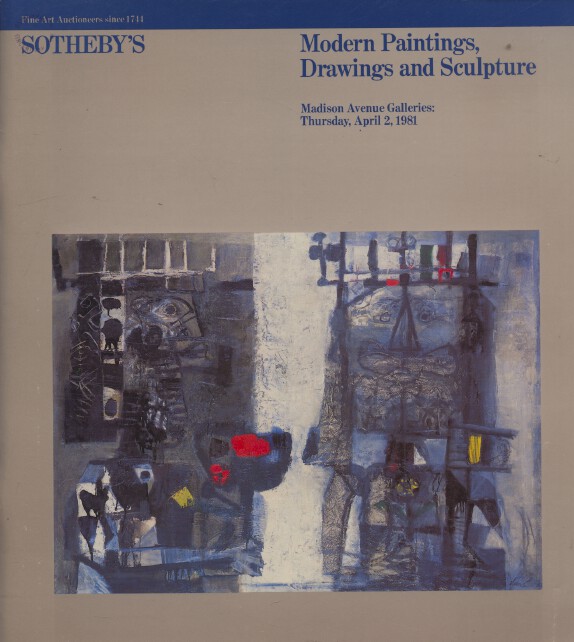 Sothebys April 1981 Modern Paintings, Drawings and Sculpture (Digital only)