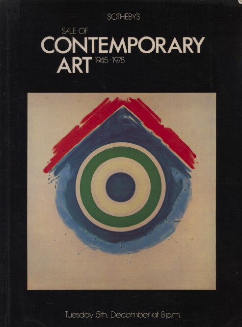 Sothebys December 1978 Contemporary Art 1945-1978