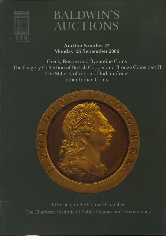 Baldwins Sept 2006 Greek, Roman & Byzantine Coins, Gregory & Stiller Collection