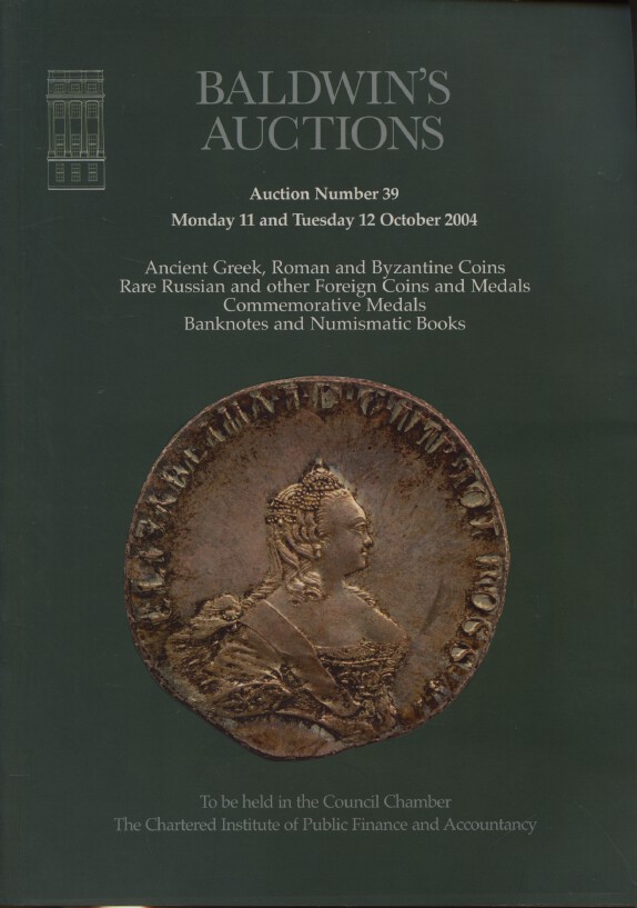 Baldwins October 2004 Ancient Greek, Roman & Byzantine Coins, Rare Russian Coins - Click Image to Close