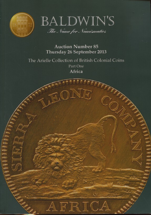 Baldwins September 2013 Arielle Collection British Colonial Coins Part I Africa